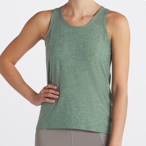 We Wander Women’s WeFlex Egypt Crossover Cut Out Tank Sea Green Size Medium
